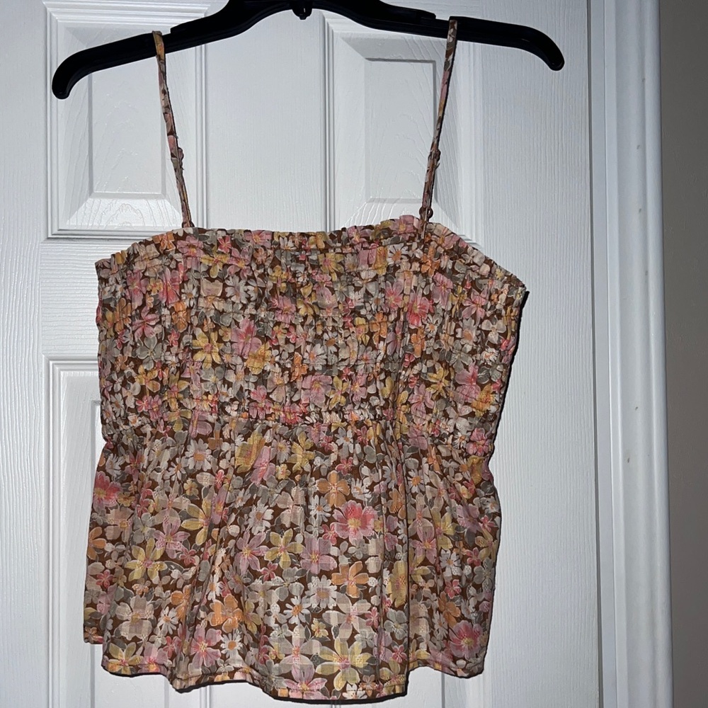 Spaghetti Strap Crop Blous